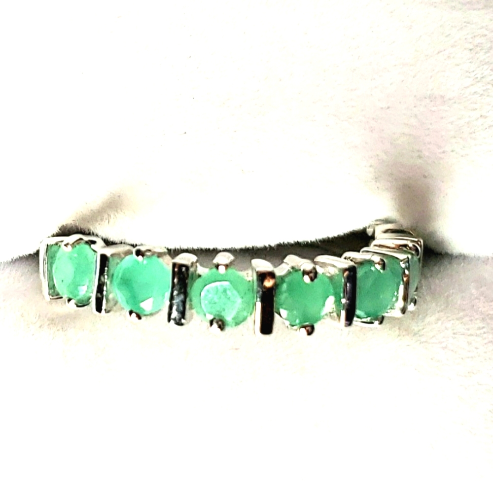 Silver Emerald Ring - image 3